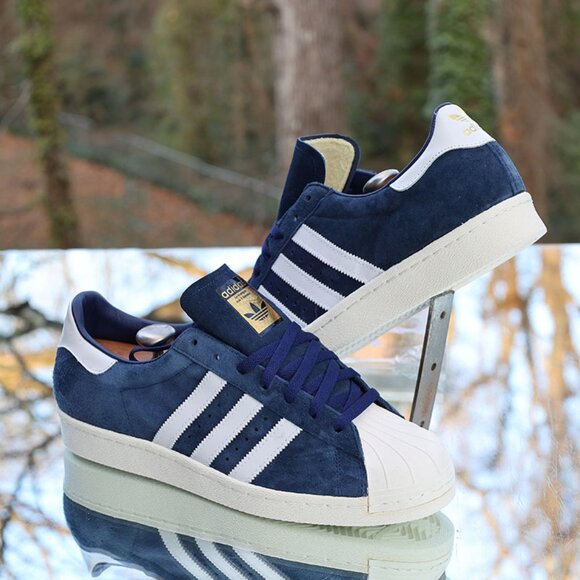 Adidas Superstar 80s Navy Blue White 2015